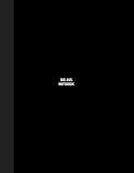 BIG-ASS NOTEBOOK - 275 lined pages - size A4 simple basic notebook - matte black cover