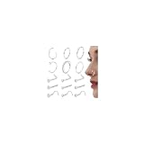 YADOCA 15 Piezas Piercing Nariz Acero Quirurgico Piercing Nariz Plata