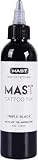 Mast Tinta Para Tatuajes Triple Black 4oz, Botella Profesional 120ml