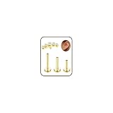 Adramata G23 Titanio Piercing Oreja Piercing Tragus Piercing Labret Roscado Interno Piercing Labio CZ Hipoalergénico Medusa Piercing Pendiente Pequeño Piercing Tragus Conch Piercing Helix Oro Plata