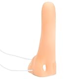 CXNXFD Máscara de nariz larga, accesorio de disfraz para Halloween, prótesis de nariz, disfraz de nariz larga, accesorios para prótesis, color beige