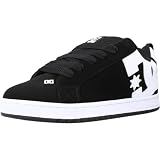 DC Shoes Court Graffik - Zapatos de Piel Para Hombre Zapatillas para Hombre, Negro, 43 EU