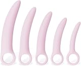 Set de 5 Dilatadores Vaginales Progresivos de Silicona Hipoalergénica-aa53454