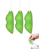 YIPFEN 3 Piezas de Cepillo de Limpieza en Forma de Frijoles Mágicos, Cepillo Limpieza con Limpia Botellas por Dentro para Botellas de Vidrio, Jarras y Botellas de Agua