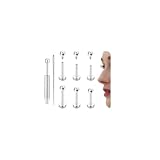 YADOCA Piercing Helix Titanio Piercing Labio Piercings Oreja Conch Tragus