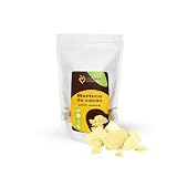 MaxiVio Manteca de Cacao Natural 500 g - Con Color y Aroma Natural a Cacao - Ideal para Cosmética y Repostería