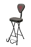 Fender 351 Silla Acolchada para Guitarrista con Soporte y Reposapiés