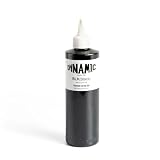 Dynamic Color Tinta de tatuaje negra - Botella de 240 ml (8 oz)