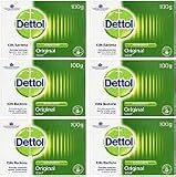 6 jabones Dettol Orginal, paquete doble, 2 x 100 g