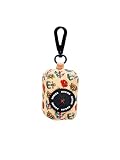 DUKIER - Dispensador de Bolsas para Excrementos Perro, Portabolsas de Tela, Accesorio Animales, con Mosquetón, Diseño Tattoo