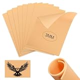 prota Piel Sintetica Tatuaje 3mm, 8 Piezas Piel Falsa de Doble Cara, Tatuaje de Piel Falsa de 15 X 20 cm, Tatuaje de Microblading para Suministros de Tatuaje Principiantes Artistas