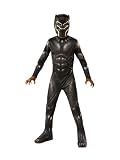 Rubies Disfraz Black Panther Classic Endgame para niños y niñas, Jumpsuit impreso con cubrebotas y máscara moldeada, Oficial Marvel para Navidad, Carnaval, Fiestas y Halloween