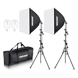 NEEWER Kit de Iluminación Caja Luz Softbox 700W Equiv con Estuche, 2 Pack