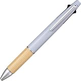 Mitsubishi Pencil MSXE5200B5.79 Jetstream 4&1 Bamboo 0,5 Bolígrafo multifunción, color gris azulado fabricado en Japón