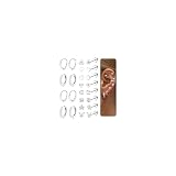 Diamday Pendientes de Acero Quirurgico Dorados para Mujer - Piercing Oreja Helix Cartílago Tragus Aros - Múltiples Piercings Hipoalergénicos