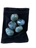 5 Piedra Natural Ágata musgosa - 5 Cristales Pulidos Ágata musgosa con Propiedades Energéticas, Ágata musgosa pulida (Ágata musgosa, 5 PCS)