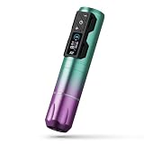 EZ P2S Pro - Pistola de tatuaje inalámbrica, bolígrafo rotativo con pantalla digital OLED, fuente de alimentación de batería de 1800 mAh, suministro de equipo de tatuaje para artistas profesionales