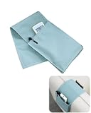 RAMGLYO Organizador Reposabrazos Sofá Azul Algodón 2 Bolsillos – Antideslizante, Colgante – Porta Mandos, Móvil y Gafas, Solución Hogar Ordenado