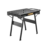 Stanley FATMAX Banco de Trabajo Plegable Express de Stanley - Superficie de Trabajo portátil con Gran Capacidad de Carga de 450 kg, Compatible con Abrazaderas, 10 kg de Peso, FMST1-75672