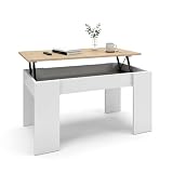 duehome Mesa de Centro Elevable Norak, con Compartimento Interior