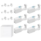 Aucuu 6 Pistolas Desechables para Perforar Orejas, Desechables Herramienta Autoperforante Indolora con 6 Pendientes de Acero Inoxidable, Seguro y Estéril, para Niñas, Mujeres y Hombres