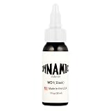 Dynamic Ink Tinta de tatuaje - Black 30ML - Tinta para tatuajes negra .Original,Fabricada en Estados Unidos (Dynamic Black 1oz(30ml)