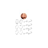 KRFY 20G Piercing Nariz Acero Quirurgico Piercing Nariz Aro Plata L-S