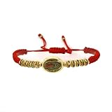 BDM - Pulsera de la virgen de Guadalupe, brazalete medalla con imagen de la virgen protectora Guadalupe - Modelo 4