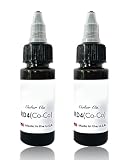 MYGLOAR 2 botellas de tinta negra concentrada para delinear y colorear, tinta de tatuaje profesional. 2 botellas de tinta concentrada (Marrón café 30+30 ML)