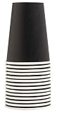 Pronappe 15 Vasos de Cartón 20cl Negro