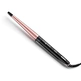 BaByliss Rizador Conico Rose Quartz - Tenacilla de pelo de 13-25 mm, Ondas sueltas, Rizos naturales, barril cerámico, Peinados fáciles, 6 temperaturas de 160°C a 210°C, Rizador de pelo Rosa, C454E
