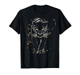 Pantera Negra Animal Obra Gráfica Pantera Negra Camiseta