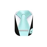 HISDERN Corbata de boda Verde menta asargada Hombres clasico Corbata & Plaza de bolsillo Conjunto de clip
