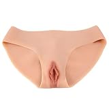 Crossdresser Vagina de Silicona Realista para Drag Queen Mujer Trans Transgénero Travesti Imitación de Vagina (2-Asian Yellow,with Vagina)