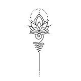 Inkster Tattoo - Loto con extensión | Tatuajes Temporales Veganos Impermeables para Adultos - Color Certificado Cosmético de la UE - Tatuaje Revolucionario de 2 Semanas