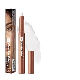 1 Stück Twilight Lidschatten Stift Eyeliner, wasserfester Creme Lidschattenstift, Highlighter Stick für Augen Make-up, weißer Eyeliner Primer, 01 Weiß
