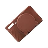 Funda de silicona para Canon SX740 para HS SX730 para HS Soft Silicone Case (Coffee Brown)