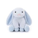 Apricot Lamb Liebre Conejo de peluche, juguete de tela, color azul claro, 20 cm