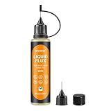 30 ml/1.05Oz Flux para Soldar Estaño,Fundente para Soldadura sin Limpieza y sin Plomo,Flux Soldadura Electronica Liquidocon con 2 Agujas,Adecuado para Acero Inoxidable Cobre Aluminio Otros Metales