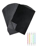 100 hojas de vegetal A4 para transferencias precisas, con 5 punzones; ideal calcar en madera y tela, integrando papel calco y papel transfer en proyectos creativos.