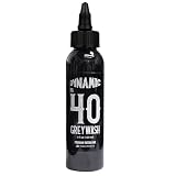Dynamic Tinta de tatuaje Greywash # 40-4 oz (120 ml) Tinta para tatuajes Profesional - Un lavado suave medio claro tono. Original (MADE IN USA)