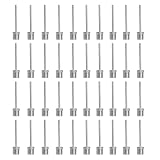 TLDBATICE 40PCS Aguja Inflar Balones de Acero Inoxidable, Inflador Balones Universal con Doble Agujero, Hinchadorbalones Compatible Futbol, Baloncesto, Voleibol