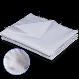 Tatuo Paño Fino de Polialgodón para Bordado, 1,6 Yarda x 1 Yarda, Blanco
