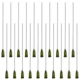 FINGERINSPIRE 20Unidades 14G Aguja Dispensadora de Punta Roma con Cierre Luer Lock Aguja de Jeringa de Acero Inoxidable 11.7cm Verde Oliva Oscuro Aguja Dispensadora de Líquido Industrial