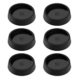 VooGenzek 6 Piezas Tazas Redonda de Goma para Muebles, Tazas de Ruedas de Muebles, Posavasos Antideslizantes de Muebles, Protectore de Piso, Apto para Todos los Suelos y Ruedas de Muebles