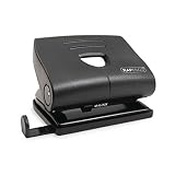 Rapesco PF8700L1 Perforadora 2 Agujeros 820-P, Capacidad 22 Hojas, Negro