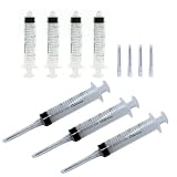 15 Jeringuillas 20ml con 15uds de 16G desechables con embalaje individual y esterilizado. Jeringuilla con aguja para dispensación líquidos, alimentacion, jardineria. Jeringa con cabezal luer-lock