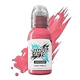 World Famous Tattoo Ink Limitless - Tinta de tatuaje rosa claro 3 - Tinta profesional para tatuajes y suministros de tatuaje - Tatuaje permanente seguro para la piel en tonos atrevidos - Vegano y no