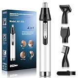 Cleanfly AY-313 - Recortadora de pelo de nariz para hombres, actualización profesional 2020, sistema de limpieza al vacío de fosas nasales, 4 en 1, cortadora de cabello y barba para mujeres con