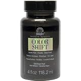 Plaid Black Flash Colour Shift 4 oz Folkart Pintura acrílica de Cambio de Color, Negro, 4oz/118.2ml